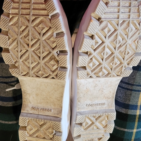 Converse White High-Top Platform Sneakers - Picture 5 of 8